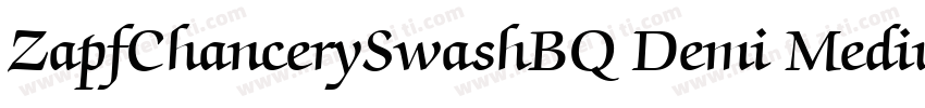 ZapfChancerySwashBQ Demi Medium字体转换